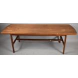 A Swedish Teak Coffee Table by Svensson for Tingstrom, 170x60cm, Some Water Staining