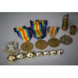 A Collection of Three WWI Medal Awarded to Pt. Stewart, Northumberland Fusiliers, S Humphreys, Royal