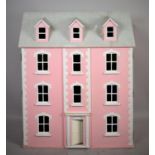 A Modern Pink Dolls Town House, 73cm wide