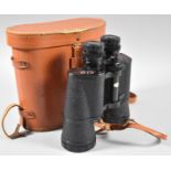 A Pair of Leather Cased 10x50 Field Binoculars, Majestic II