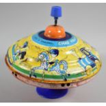 A Vintage Chad Valley Tinplate Spinning Top Toy, Mechanism in Need of Attention