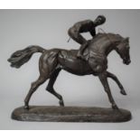 A Heredities Study of Racehorse and Jockey, 'The Outsider' (Ear AF), 25cm Long