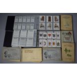 A Collection of Various Cigarette Card Albums and Contents, Ring Binder Containing Various John
