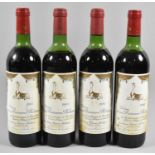 Four Bottles of Mouton Baronne Philippe, Pauillac 1981