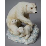 An Aynsley Figure Group, Polar Bear Family