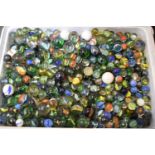 A Large Collection of Modern Glass Marbles