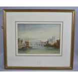 A Framed Watercolor Entitled "Tours 1841", Signed and Dated by William Callo, 1812-1908, 26cm wide