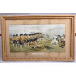 A Gilt Framed Victorian Military Print, "The Thin Red Line", 66cm wide