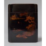 A Japanese Lacquered Box, 10cm high