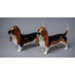 A Pair of Beswick Basset Hounds