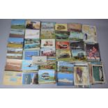 A Collection of Various Postcards, Mainly Vintage Trams, Buses, Ships etc