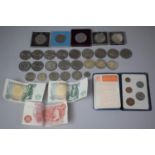A Collection of Various British Crowns and Coins, Festival of Britain Medal etc