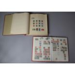 A Stamp Stock Book Containing French Stamps Together with a Large Stamp Album Containing French