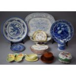 A Collection of Various Continental and English Ceramics to Include Bosch Delft Blue and White