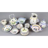 Eleven Pieces of Quimper Faience