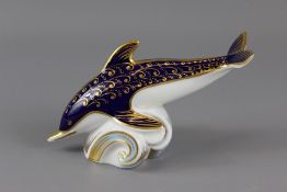 A Crown Derby Paperweight