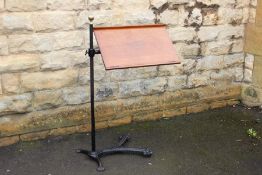 19th Century Wrought Iron Book Stand