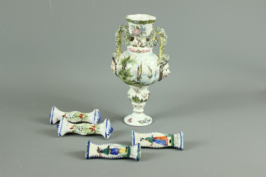 Antique Quimper Faience - Image 4 of 5