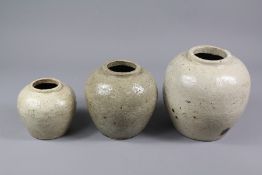 Antique Chinese Celadon Ginger Jars