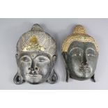 Two South Asian Wooden Masks