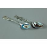 Two Rare Quebec Sterling Silver Spoons