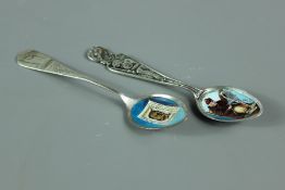 Two Rare Quebec Sterling Silver Spoons