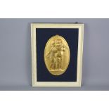 Four 19th Century French Gilt Brass Plaques