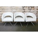 Boss Design Limited White Leather Chairs