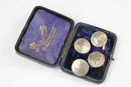 Four Antique Silver Buttons