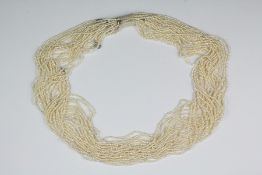 A Multi-Strand Seed Pearl Necklace