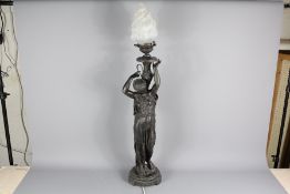 A Spelter Floor Lamp