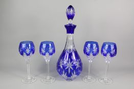 Twelve Horst Belda 'Stars of Midnight' Crystal Wine Glasses