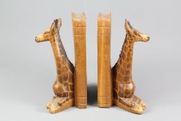 A Pair of Hardwood Book Ends