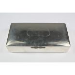 A Silver Double Cigarette Box