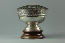 A Silver Plated Rose Bowl
