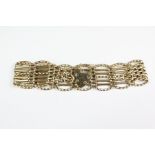 A 9ct Gold Gate Link Bracelet