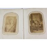 Leather Album containing Carte de Visite