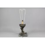 After Charles Perron Pewter Lamp Stand