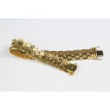 An 18ct Gold Woven Bracelet