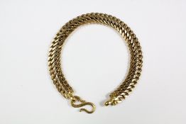 18ct Gold Tri-link Bracelet