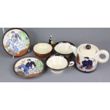 French Art Deco Quimper Pottery Tea Set