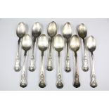 Ten Scottish Silver Teaspoons