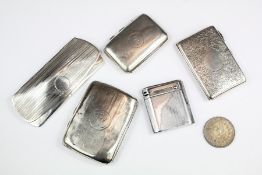 Silver Cigarette Cases and a Purse