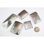 Silver Cigarette Cases and a Purse