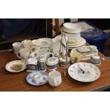 A Selection of Wedgwood "Blue Elephant" Porcelain