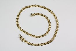 An 18ct Gold Fancy Link Necklace