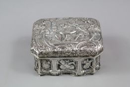 A Silver Continental Trinket Box