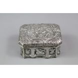 A Silver Continental Trinket Box