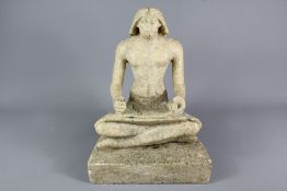 An Alabaster Carving of an Egyptian Scribe