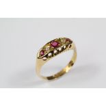 Antique 18ct Yellow Gold and Diamond Ring